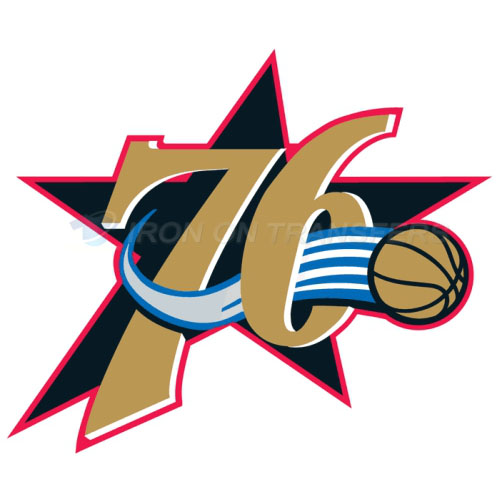 Philadelphia 76ers Iron-on Stickers (Heat Transfers)NO.1157
